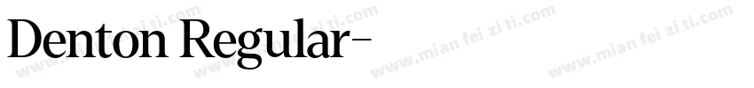 Denton Regular字体转换